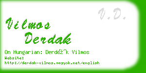vilmos derdak business card